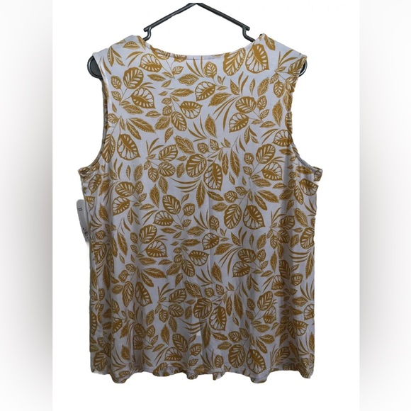 CROFT & BARROW Womens Semi Loose Sleeveless Top Size XXL Stretch New - Picture 5 of 6